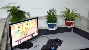 3 conta Oltre La Ferrovia Recinzione Finestra Appeso Ferro Metallo di Fiori Fioriera Vaso Cesto di Supporto Del Basamento - Product Image 4