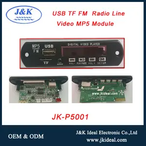 נגן dvd mp4 usb JK-P5001 מודול, לוח מפענח mp5 וידאו usb