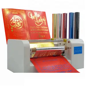 Low price Wedding card printer Aluminum gold foil paper printing