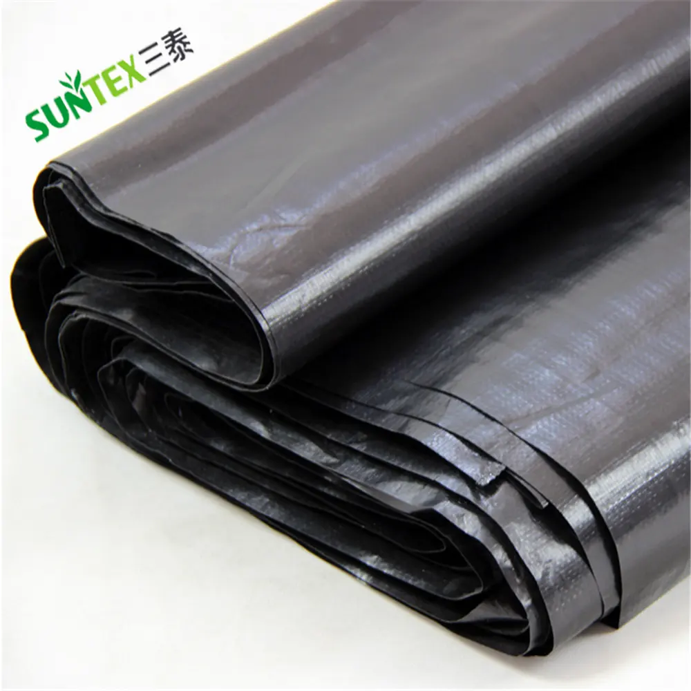 0.7mm 블랙 짠 유연한 geomembrane 플라스틱 어류 새우 연못 라이너 필름, 내구성 hdpe 라이너 시트 15*40m