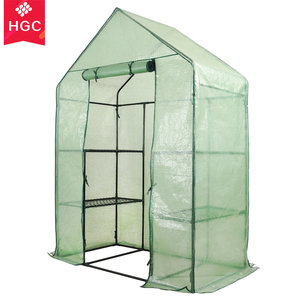 4 '8 "x 29" X 6' 5 "GrowIT Pequeño invernadero con 4 bastidores de alambre para exteriores, fácil acceso y durabilidad - Product Image 1