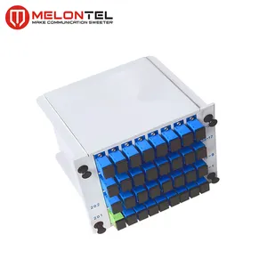 MT-1081-32A 1*32 PLC Splitter Jenis Kartu Splitter Fiber Optik dengan SC Adaptor