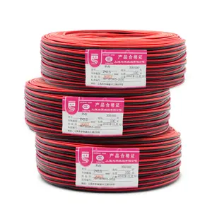 Câble électrique 2 cœurs, rouge et noir, pour haut-parleur, en stock, meilleur prix