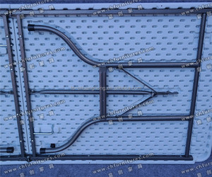 Phong cách hiện đại ngoài trời gấp bàn hội nghị đơn giản hình chữ nhật thiết kế bền vật liệu nhựa cho ăn uống khách sạn sử dụng - Product Image 5