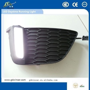 Cromo del ABS alta poder más elevado brillante estupendo Led DRL para Honda Fit accesorios del cuerpo de coches <span class=keywords><strong>piezas</strong></span> de venta - Product Image 1