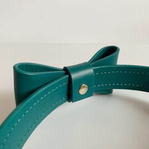 Twinsis Progettato Pet regalo di Qualità Premium Reale di Cuoio Dell'animale Domestico Collare Del Legame di Arco/Dog Neck Strap - Product Image 3