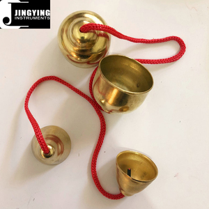 En gros Orff Jingle Cloches Série Mini Bébé Joué Cloches En Métal avec <span class=keywords><strong>Corde</strong></span> Rouge - Product Image 2