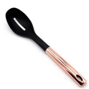 Nylon <strong>Utensils</strong> With <strong>Copper</strong> Plating Rose Plated Plastic Handle Kitchen <strong>Utensils</strong> Set Cookware - Product Image 3