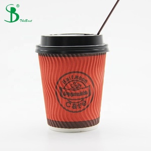 Tazas de café de papel con tapa, Logo personalizado Premium, <span class=keywords><strong>Vintage</strong></span>, desechable, 12Oz, 16Oz - Product Image 5