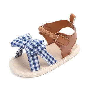 Hot selling bow design baby walking shoes