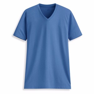 Plain for Printing Custom Slogan 100% Cotton <strong>Wholesale</strong> Men's V Neck <strong>T</strong> <strong>Shirt</strong> - Product Image 1