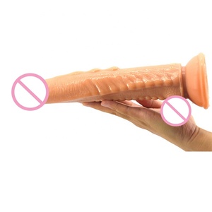 Produk Seks Dewasa Realistis dengan Cangkir Hisap Kuat Dildo Silikon <span class=keywords><strong>Penis</strong></span> Besar untuk Wanita - Product Image 1