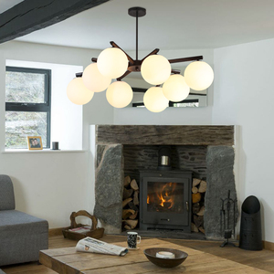 Plafonnier décoratif de style nordique, en verre de haute qualité, source de lumière traditionnelle, pour chambre à coucher - Product Image 4