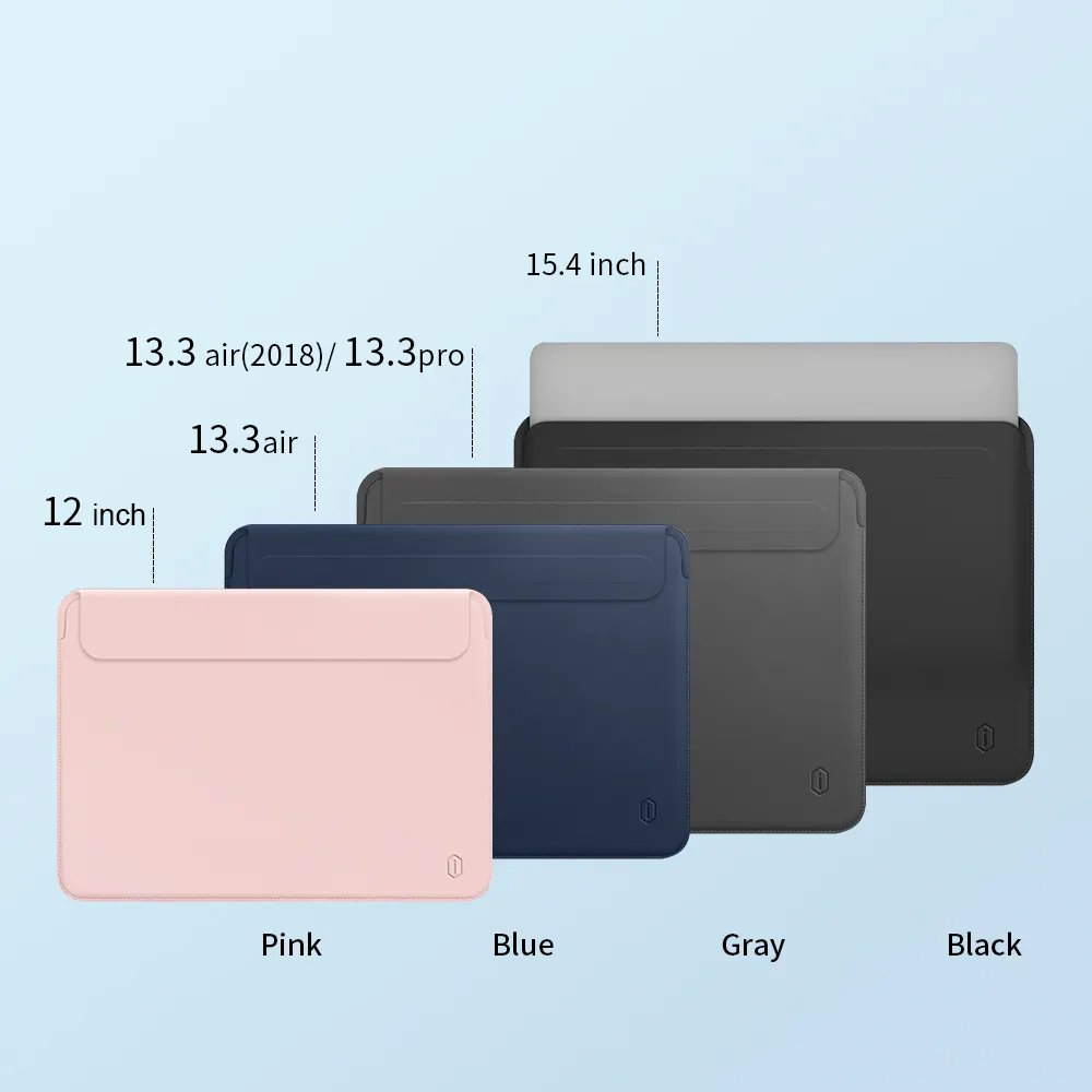 WiWU Universal PU Leather Soft Sleeve Bag Case Voor Mac book Air Pro Retina 11 12 13 15 inch Ultra -slim Laptop Bag Case