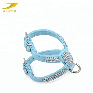 Usine à la main en cuir roulé mode petit chien harnais - Product Image 1