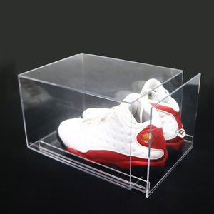 Boîte à chaussures en acrylique transparente et personnalisée, avec tiroir, pour fabrication professionnelle des chaussures, livraison gratuite - Product Image 1