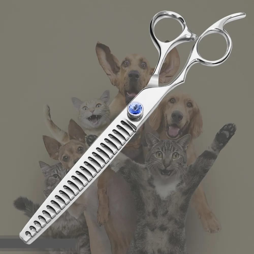 Professional high quality hot selling delicate pet grooming scissors shears left hand scissors for dog cat pet hair MX206