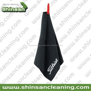 Super suave toalla de golf con gancho/toalla microfibra de alta calidad/golf toallas de microfibra con ojal y gancho - Product Image 3