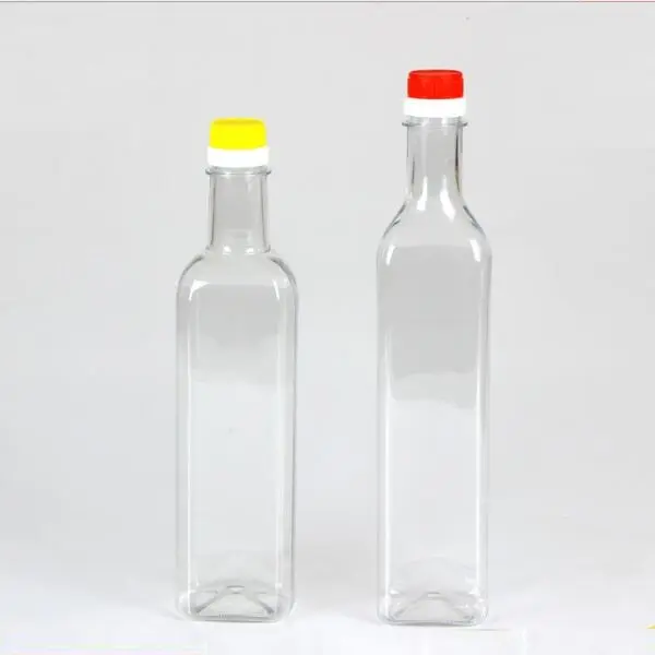 Низкая цена, пластиковая бутылка для оливкового масла 500 мл с пластиковой крышкой от китайского производителя