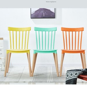 Chaise de salon en <span class=keywords><strong>plastique</strong></span>, mobilier de restaurant, de pont en bois nordique en <span class=keywords><strong>plastique</strong></span>, moderne, bon marché, blanc, nouvelle collection - Product Image 6