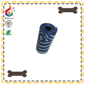 Biodegradable plastic stipe dog poop bag - Product Image 3