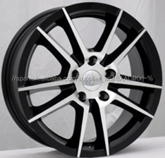 Deporte llantas en venta 4 5 hoyos réplica llantas llantas de aleación de 5x100 114.3 negro brillante - Product Image 1