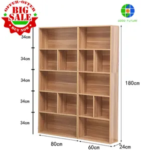 2016 NEW DESIGN WHOLESALE WOODEN DIY BOOKCASE