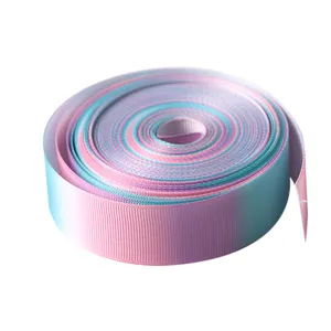 Wholesale multi color packing designer grosgrain cinta ribbon