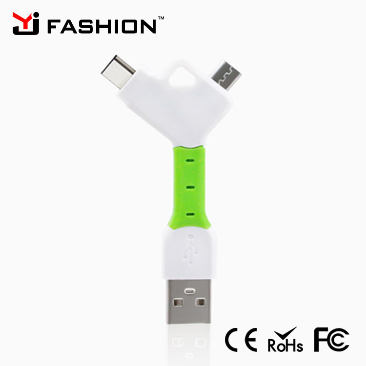 Поощрение подарок брелок кольцо Micro USB зарядное устройство питания синхронизации данных кабель для Samsung Galaxy S5 S6