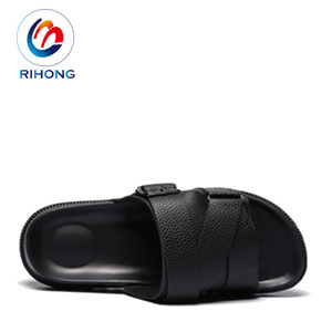 สินค้าใหม่ custom hand made พิเศษ mens หนังสไลด์รองเท้าแตะ - Product Image 5