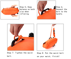 Biểu Tượng Tùy Chỉnh Không Thấm Nước Trọng Lượng Nhẹ Bơi <span class=keywords><strong>Inflatable</strong></span> Phao Nổi Khô Túi Cho Vận Động viên Bơi - Product Image 4