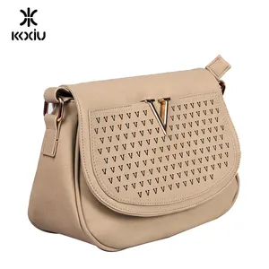 Guangzhou jing pin fancy ladies leather side bags for girls