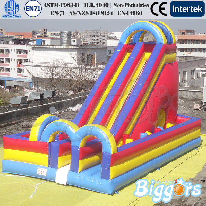 el tobogán inflable gigante para la escuela|
