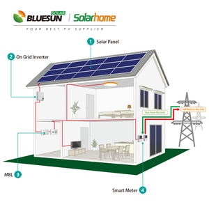 Bluesun năng lượng mặt trời + năng lượng + hệ thống trên lưới điện hệ thống 30Kw 50kw 100kw điện năng lượng mặt trời tạo ra hệ thống - Product Image 2