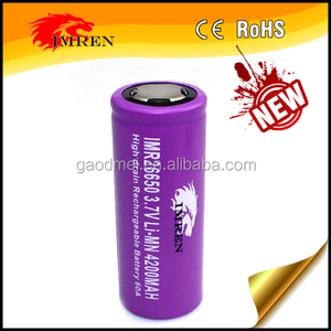 Frais stock OEM service İMREN 26650 4200 mah 60A batterie li ion nmc batterie ROHS Taille 3.7 V - Product Image 5