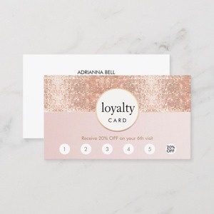 2019 mode en gros Odm Logo personnalisé feuille d'or rose cils sourcils beauté cartes <span class=keywords><strong>de</strong></span> fidélité - Product Image 6