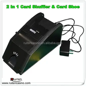 2 में 1 कार्ड shuffler और कार्ड जूता स्वचालित कार्ड shuffler