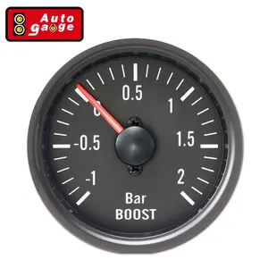 Calibre automatique à Face noir de voiture, de Turbo Boost, 3 pouces, 52 mm