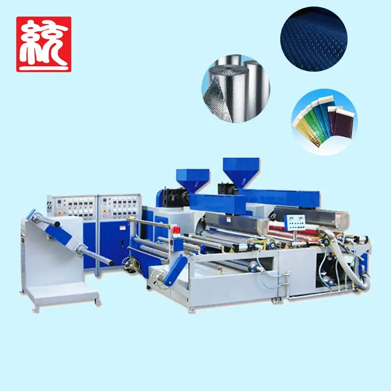 Two Layers Pe Air Bubble Film Making Machine/ air bubble aluminized laminated production line