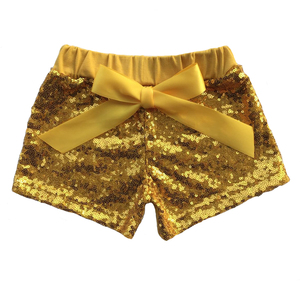 sequin gold shorts