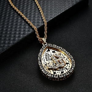 Collar Islámico, Joyería Fina para Mujer, Colgantes de Alá, Chapado en Oro Negro, Collar Grande Cuadrado, Joyería Musulmana Chapada en Oro de 18k - Product Image 6