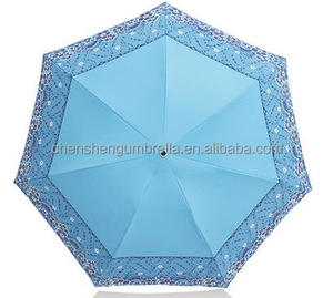 Encaje lluvia <span class=keywords><strong>protector</strong></span> <span class=keywords><strong>solar</strong></span> a prueba de lluvia paraguas plegable - Product Image 3