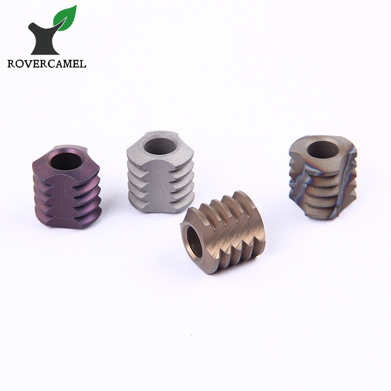 Инструмент для повседневного использования на природе, снаряжение для кемпинга из чистого титана, бусины из Паракорда