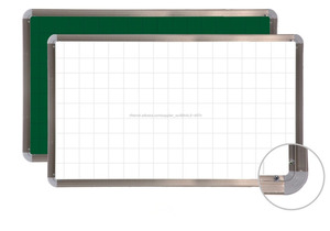 HB-B2 tableau blanc conseil d'écriture en aluminium/cadre de liège en céramique/magnétique école à la maison bureau - Product Image 1