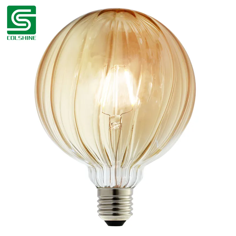 LED stile organico filamento colorato bulbo di vetro