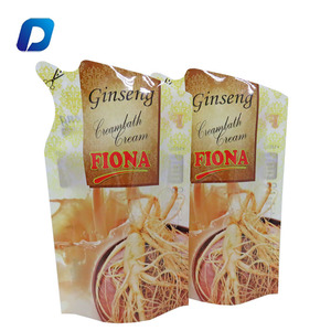 Logotipo personalizado, embalaje líquido, bolsas de PE, bolsas de embalaje con forma de pie, pico falso para crema facial, superficie de impresión de huecograbado - Product Image 4