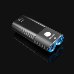 Gaciron-accesorios para ciclismo, Banco de energía brillante de 1800 lúmenes, recargable vía USB, luz delantera para bicicleta de montaña