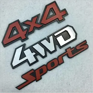 Groothandel Custom 4x4 aluminium auto badges en 4x4 emblemen