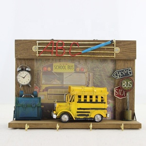 <span class=keywords><strong>Cadre</strong></span> photo en bois avec crochets, décoration murale, <span class=keywords><strong>cadre</strong></span> photo fait main, modèle <span class=keywords><strong>de</strong></span> bus scolaire, décoration <span class=keywords><strong>de</strong></span> bar à domicile, décoration <span class=keywords><strong>de</strong></span> café - Product Image 3