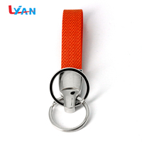 Porte-clés personnalisé en cuir PU avec logo de voiture, anneau réglable en alliage de zinc, cadeau promotionnel, vente en gros
